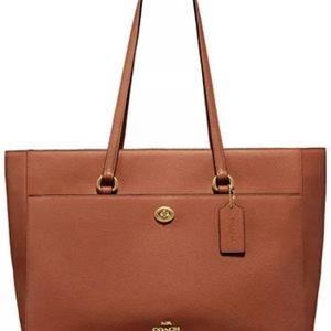 COACH's Crossgrain leather folio tote